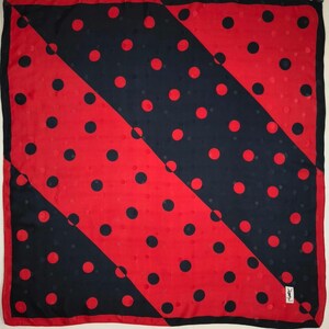 YSL Vintage Silk Scarf 34 x 34 inches