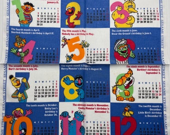 Sesame Street vintage handkerchief 19 x 19 inches