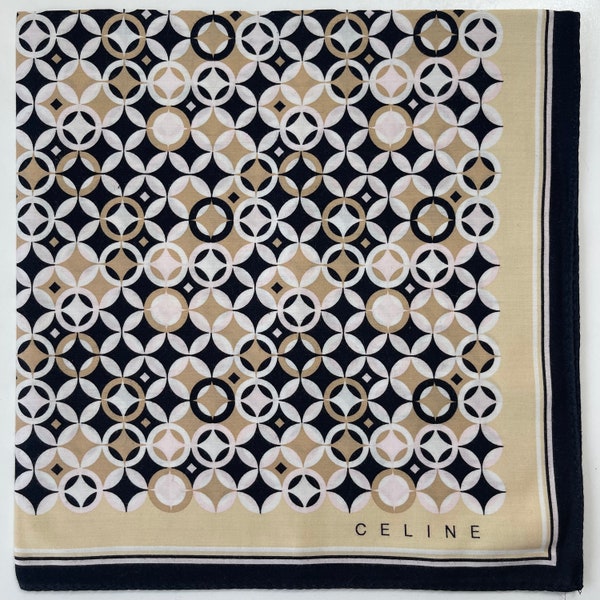 Celine Paris Vintage Handkerchief 19 x 19 inches