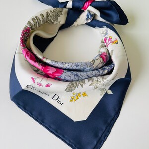 dior scarf hair