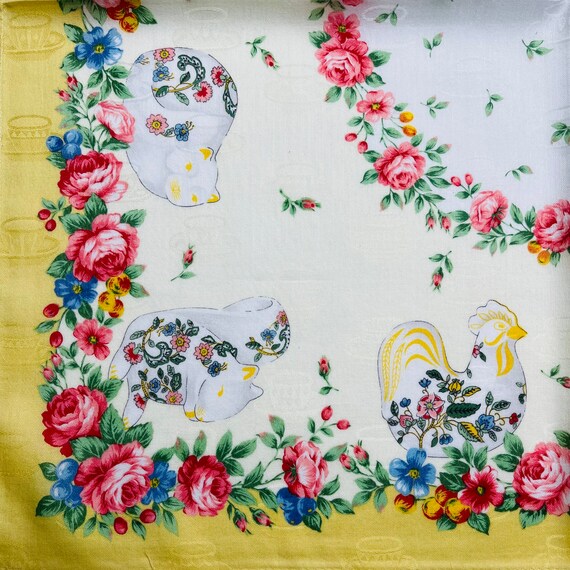 Minton Vintage Handkerchief 19 x 19 inches - image 3