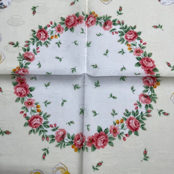 Minton Vintage Handkerchief 19 x 19 inches - image 4