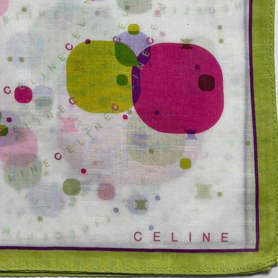 Celine Paris Vintage Handkerchief 22 x 22 inches - image 3