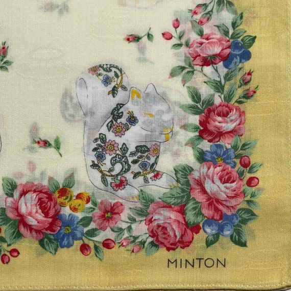 Minton Vintage Handkerchief 19 x 19 inches - image 2