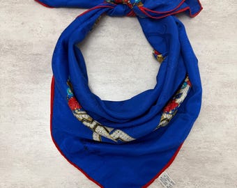 Must de Cartier Vintage Silk Scarf 33 x 34 inches