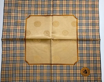 Burberry Vintage Collection handkerchief 22 x 22 inches, Silk