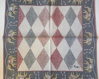 Jim Thompson Vintage Handkerchief 15 x 15 inches , Cotton