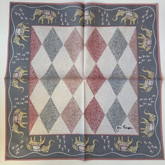 Foulard Vintage Fisba-Stoffels En Soie 100% - Motif Floral, Multicolore, Occasion Bon état, Italie