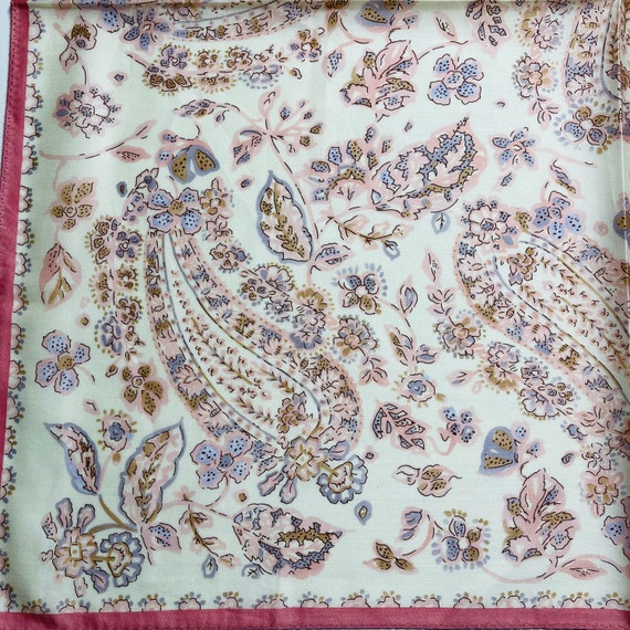 HANAE MORI Vintage handkerchief 22 x 22 inches - image 4