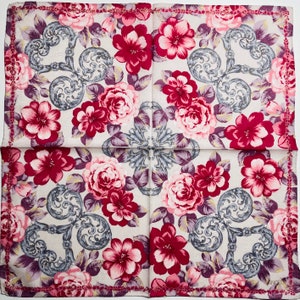 LANCETTI Vintage Handkerchief 20 x 20 inches