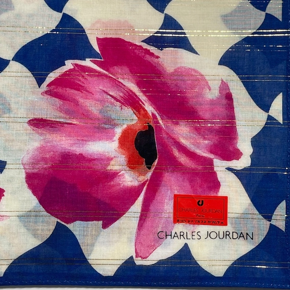 Charles Jourdan Vintage handkerchief 19 x 19 inch… - image 3