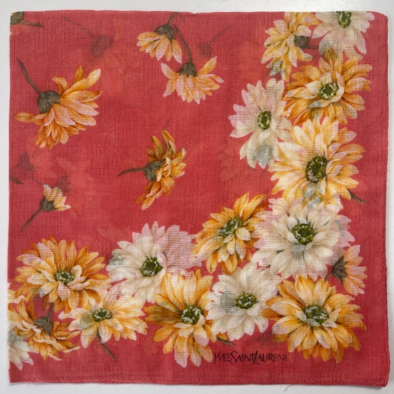 YvesSaintLaurent Vintage Handkerchief 20 x 20 inc… - image 2