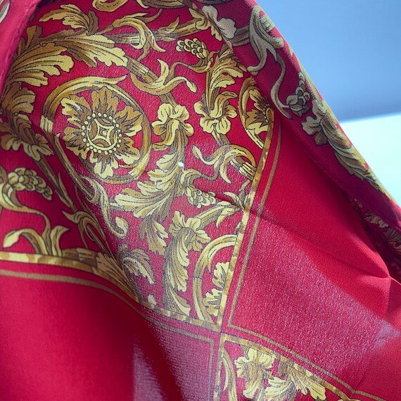 Pierre Cardin Vintage Silk Scarf 33 x 33 inches, … - image 7