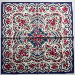 Anna Sui Vintage Handkerchief 19 x 19 inches