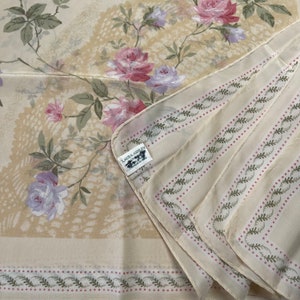 Laura Ashley Vintage silk scarf 34 x 34 inches image 6