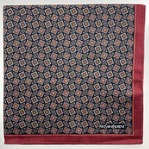 YvesSaintLaurent Vintage Handkerchief 18 x 18 inch