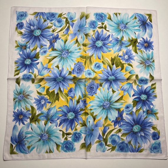 Kenzo Vintage Handkerchief  23 x 23 inches, Cotton