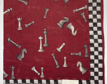 Perry Ellis Vintage handkerchief 18 x 18  inches