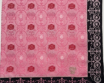 Anna Sui Vintage Handkerchief 18 x 18 inches