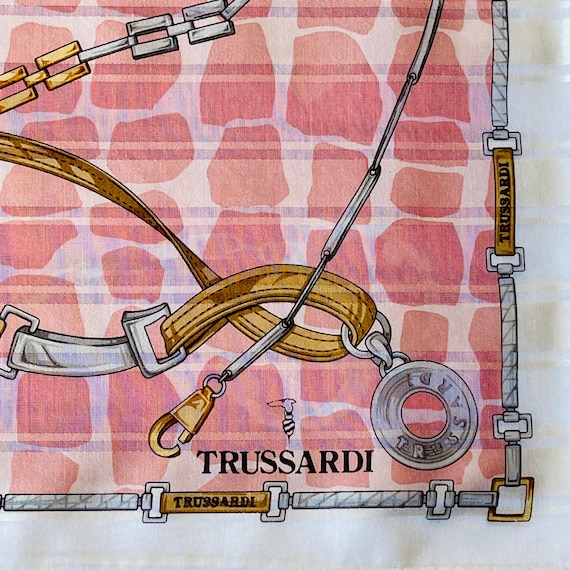 TRUSSARDI Vintage Handkerchief 22 x 22 inches View 2