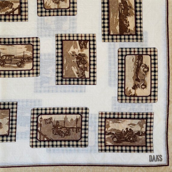 DAKS London Vintage Handkerchief 19 x 19 inches - image 5