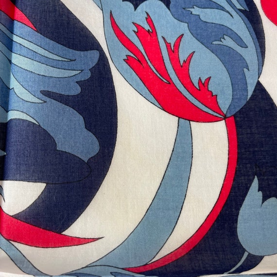 Hanae Mori Vintage Handkerchief 19 x 19 inches - image 4