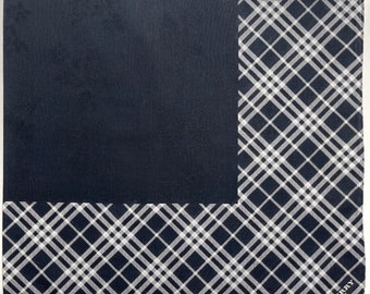 Burberry Vintage handkerchief 22 x 22 inches, Cotton