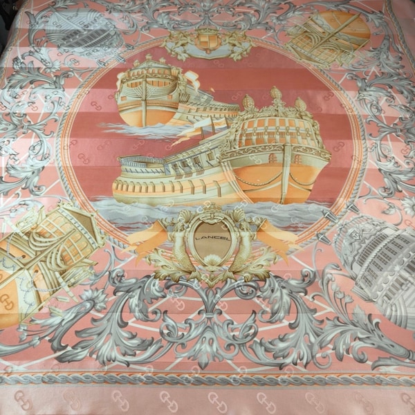 LANCEL Vintage silk scarf