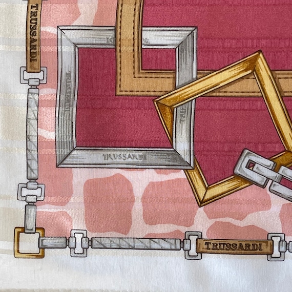 TRUSSARDI Vintage Handkerchief 22 x 22 inches View 4