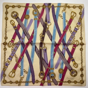 Carlos Falchi vintage handkerchief 18 x 18 inches