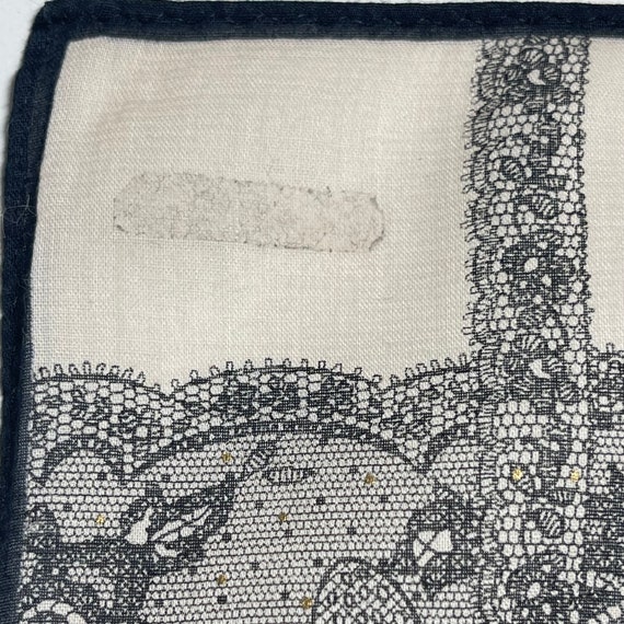 Lanvin Paris Collection Vintage Handkerchief 22 x… - image 3