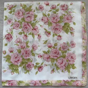Liberty Vintage handkerchief 22 x 22 inches, Cotton