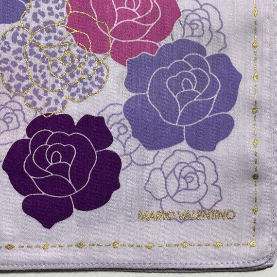 Mario Valentino vintage handkerchief 19 x 19 inch… - image 2