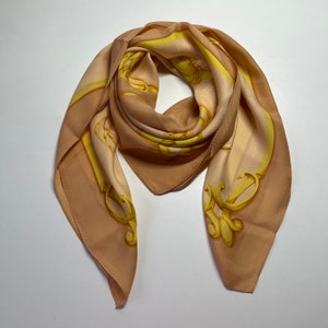 TRUSSARDI Vintage Silk scarf 34 x 34 inches