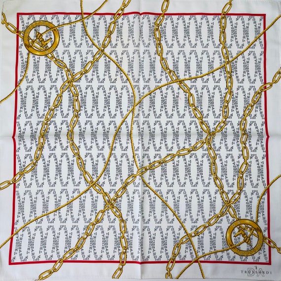 TRUSSARDI Vintage Handkerchief 20 x 20 inches
