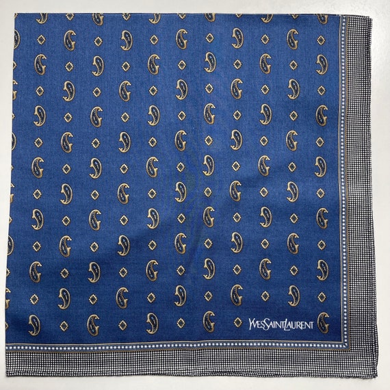 YvesSaintLaurent Vintage handkerchief 18 x 18 inch