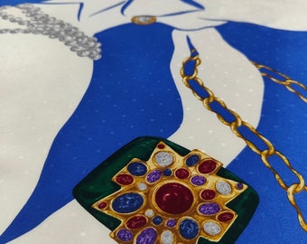 CHANEL Vintage スカーフ USED】VINTAGE BOOTLEG CHANEL SCARF | KONBINI