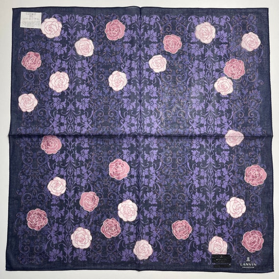 LANVIN Handkerchief 22 x 22 inches , Cotton - image 1