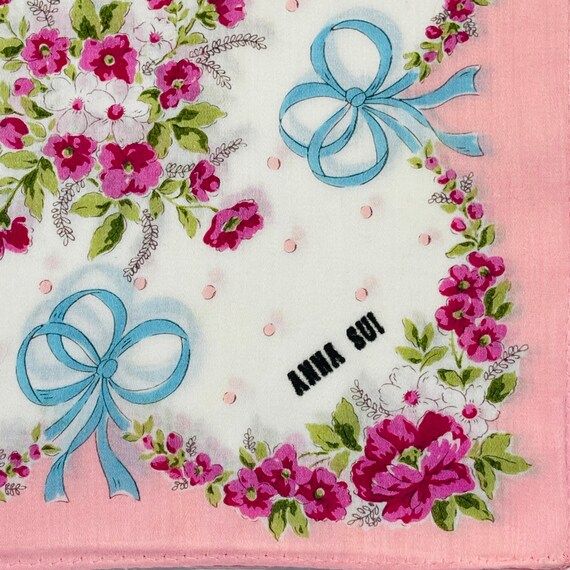 Anna Sui Vintage Handkerchief 18 x 18 inches - image 6