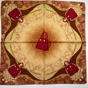 Lancel vintage handkerchief 20 x 20 inches