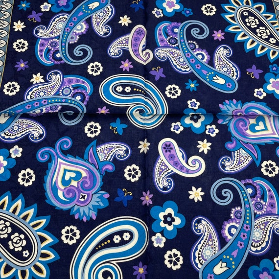 Anna Sui Vintage Handkerchief 23 X 23 Inches Etsy