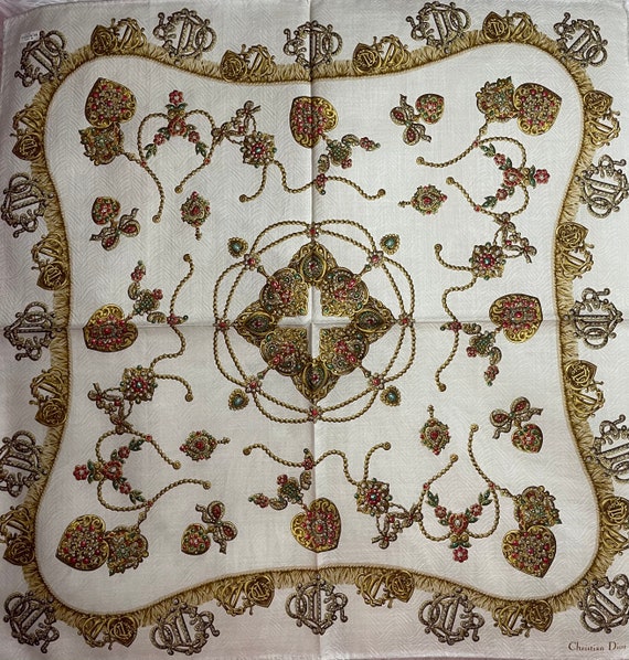 Vintage Handkerchief By Christian Dior Vintage Han