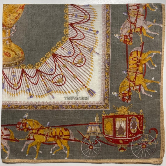 TRUSSARDI Vintage Handkerchief 20 x 20 inches View 2