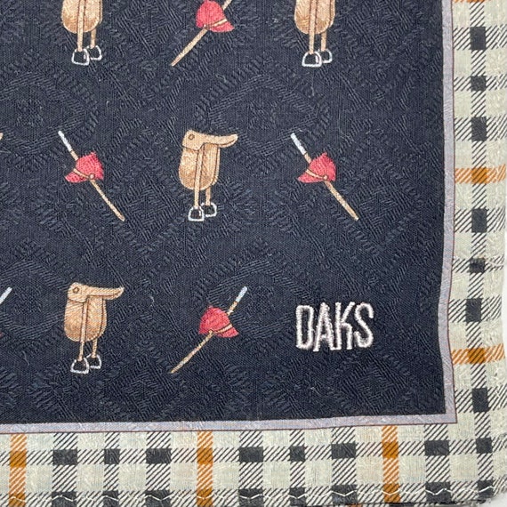 DAKS London Vintage Handkerchief 20 x 20 inches - image 2