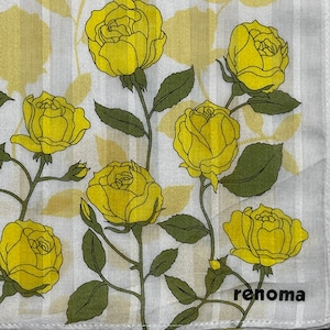 Renoma Paris vintage handkerchief 20 x 20 inches