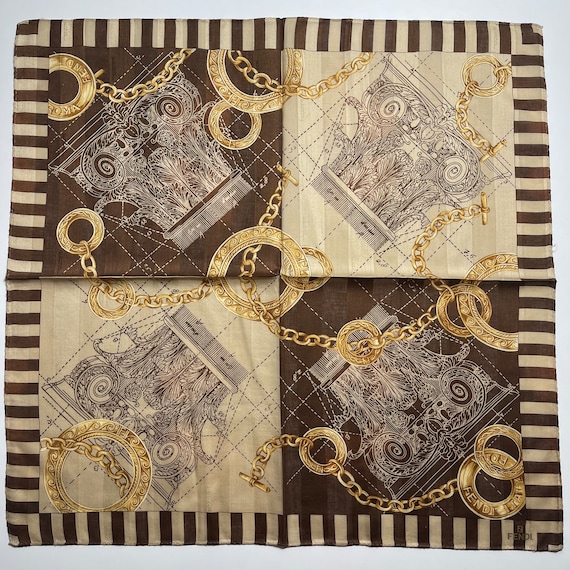FENDI Vintage Collection Handkerchief 22 x 22 inc… - image 1