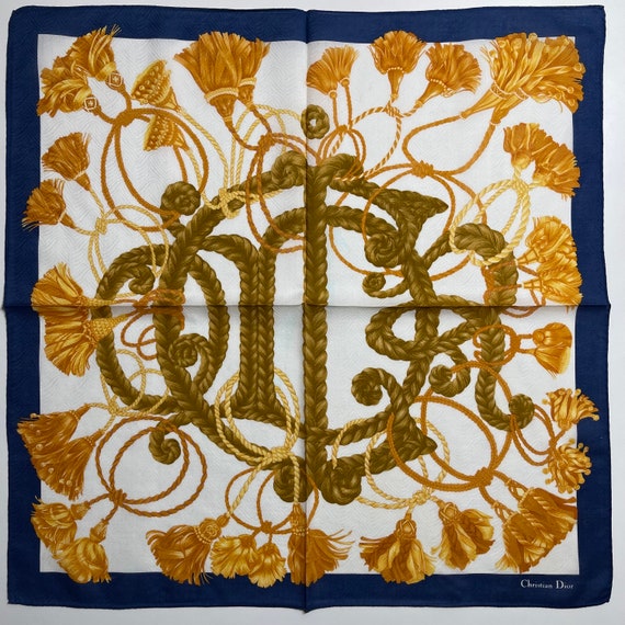 Christian Dior Vintage Handkerchief 20 x 20 inches - image 1