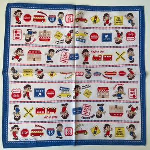 FUJIYA vintage handkerchief 16 x 16 inches