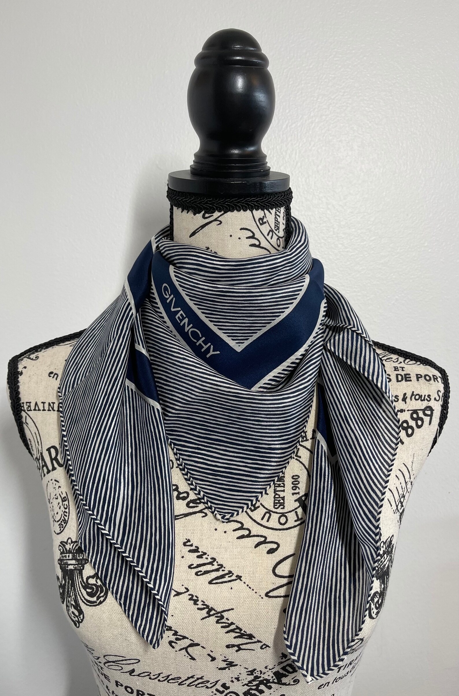 givenchy blue scarf