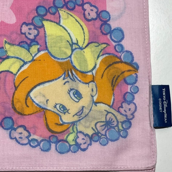 Tokyo Disney Sea vintage handkerchief Baby Ariel … - image 3